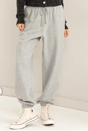 DZ24A317-High-waist Drawstring Joggger Pants