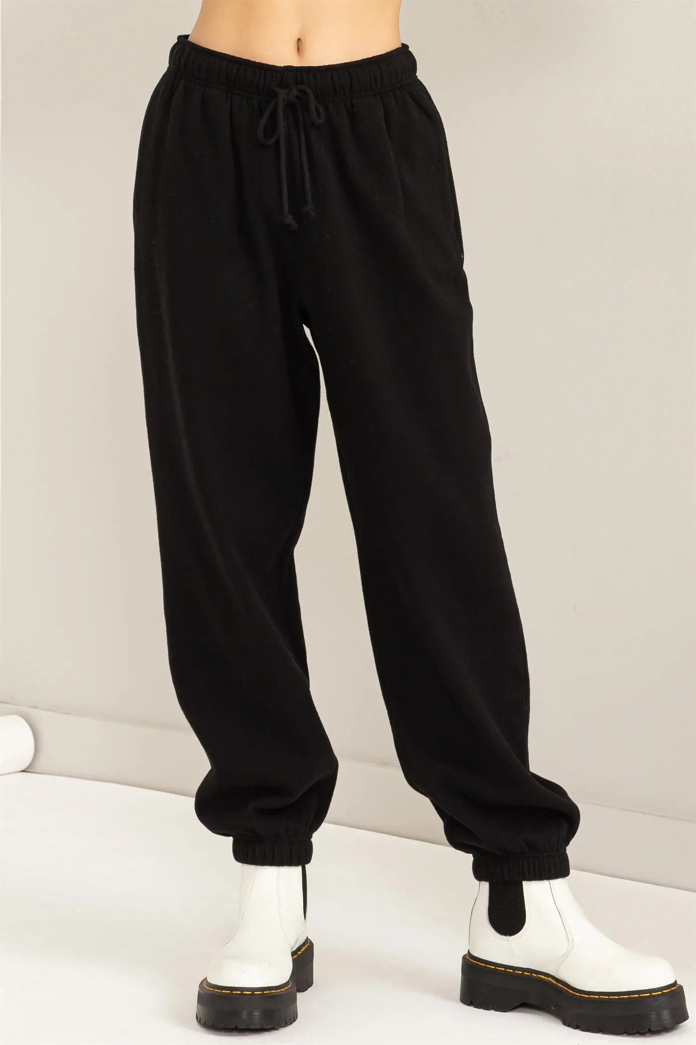 DZ24A317-High-waist Drawstring Joggger Pants