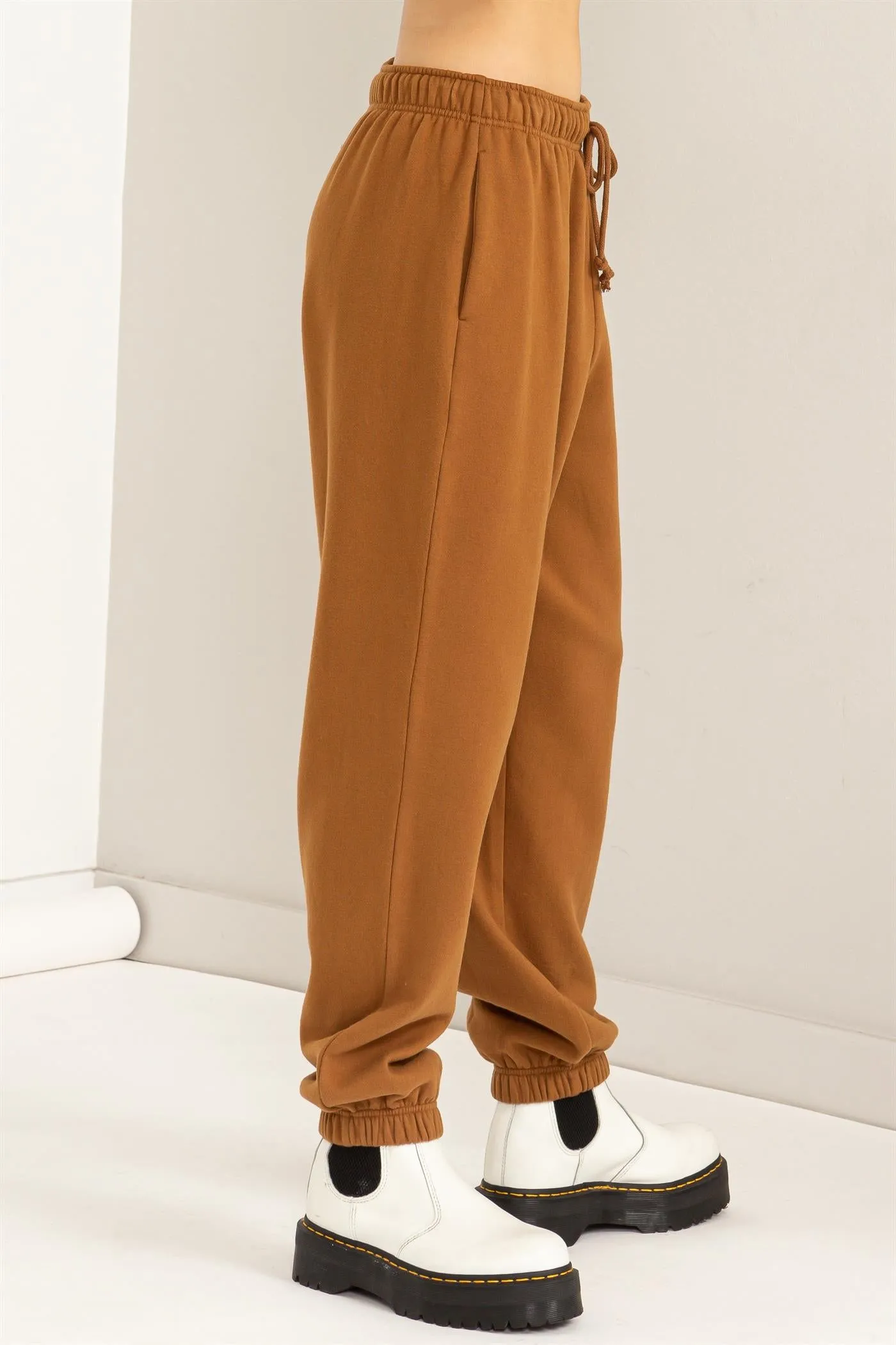 DZ24A317-High-waist Drawstring Joggger Pants