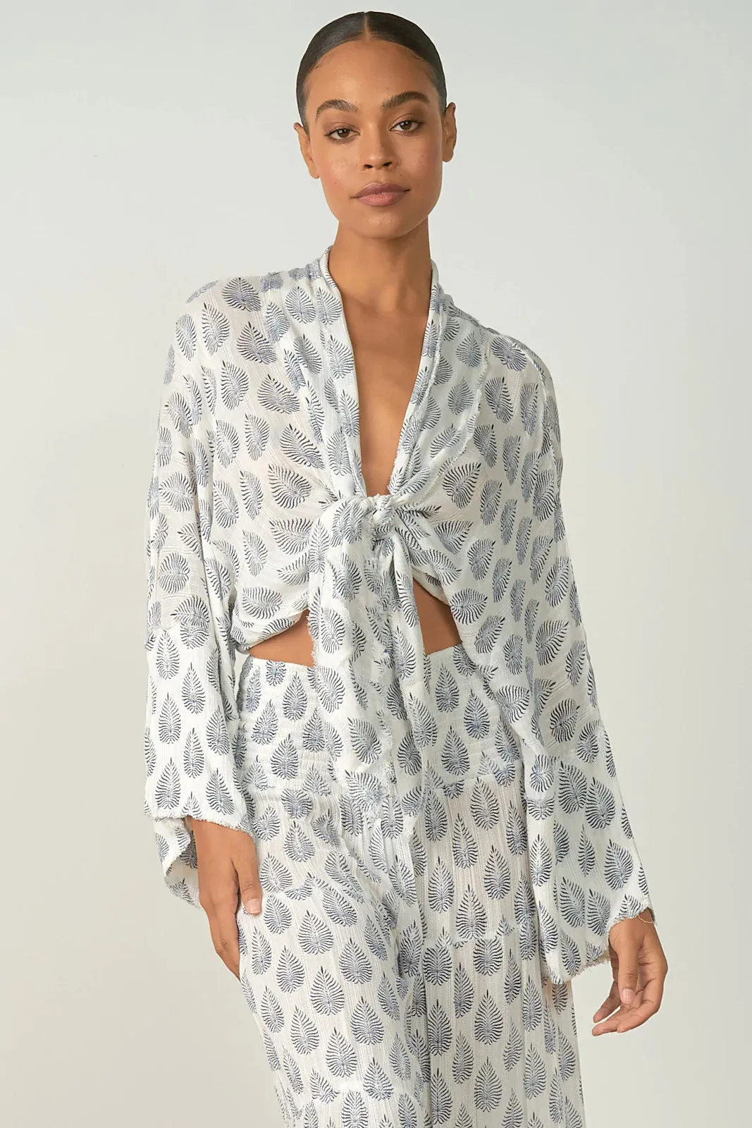 ELAN Nava Front Tie Top