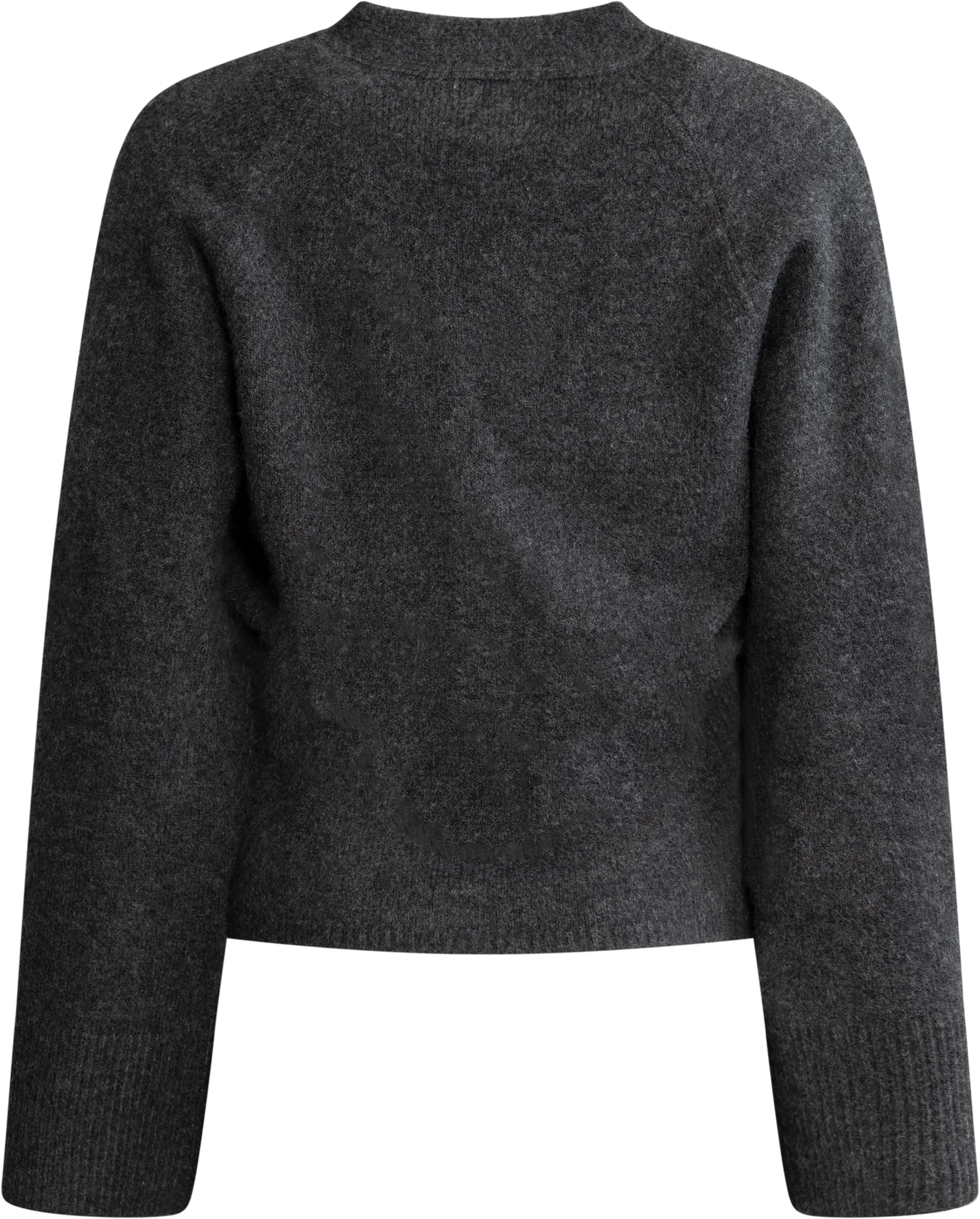 Elisabeth Knit Cardigan - Dark Grey Melange