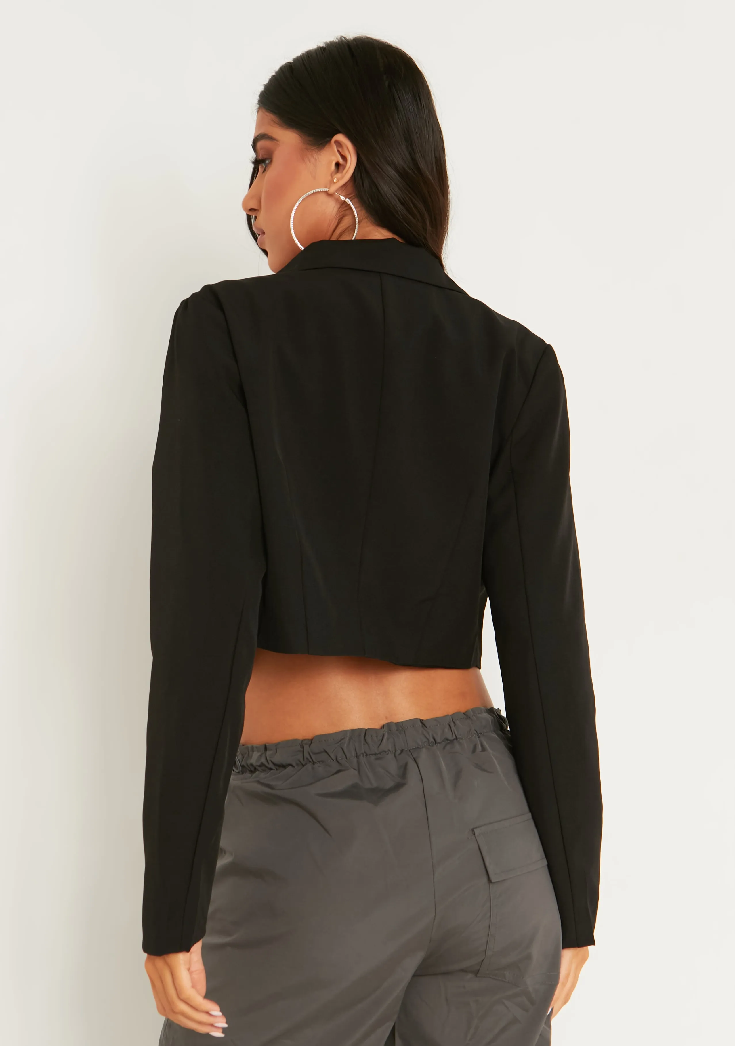 Erica Black Crop Blazer