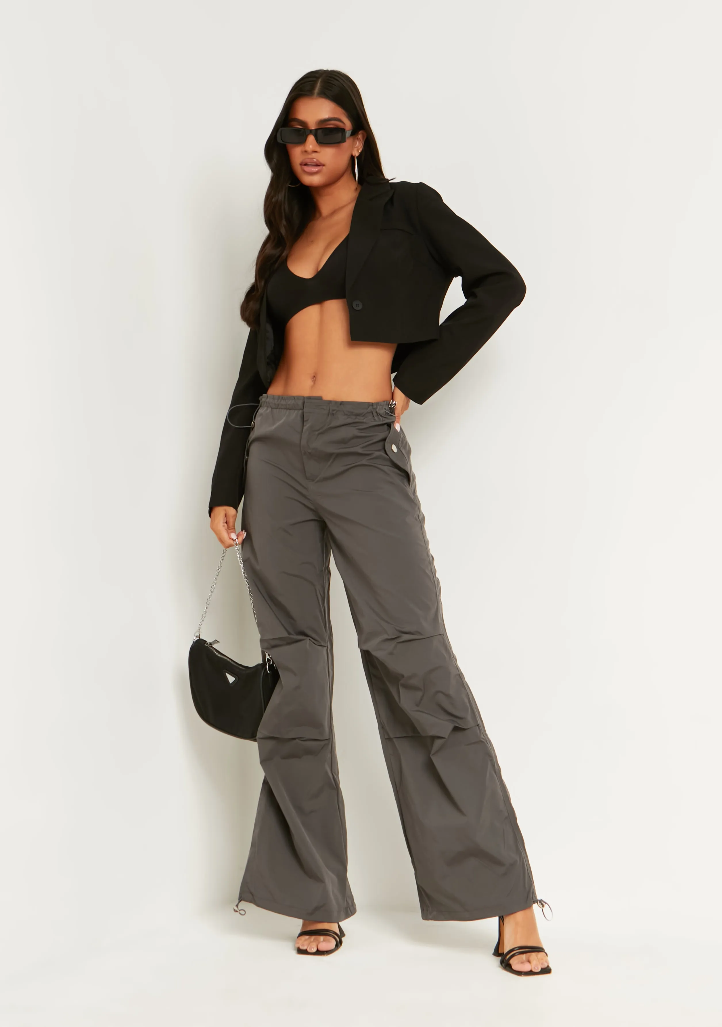 Erica Black Crop Blazer