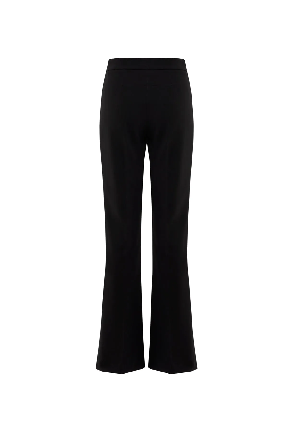 Flared High Waist Black Pants