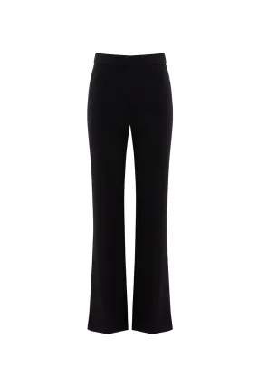 Flared High Waist Black Pants