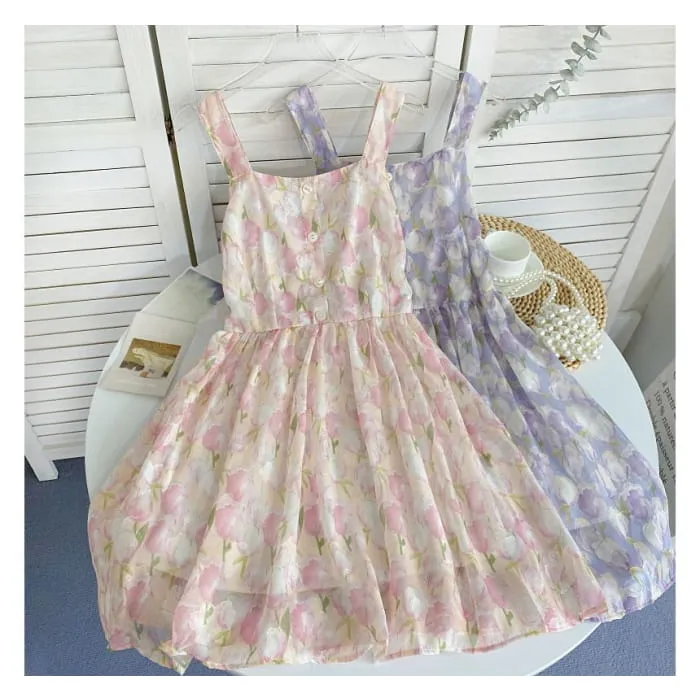 Floral Overall Skirt