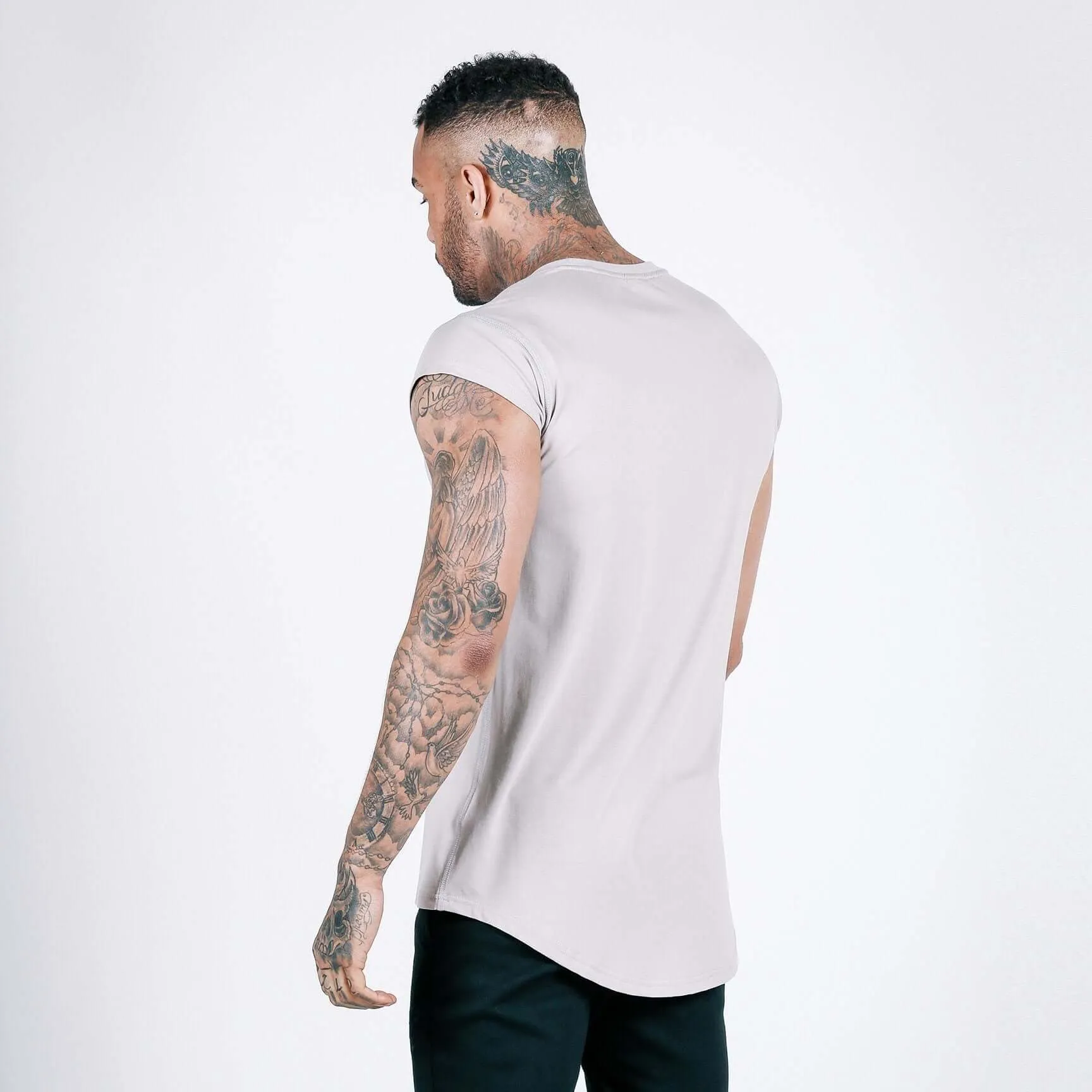 Flow Capped Sleeve T-Shirt (Stone)