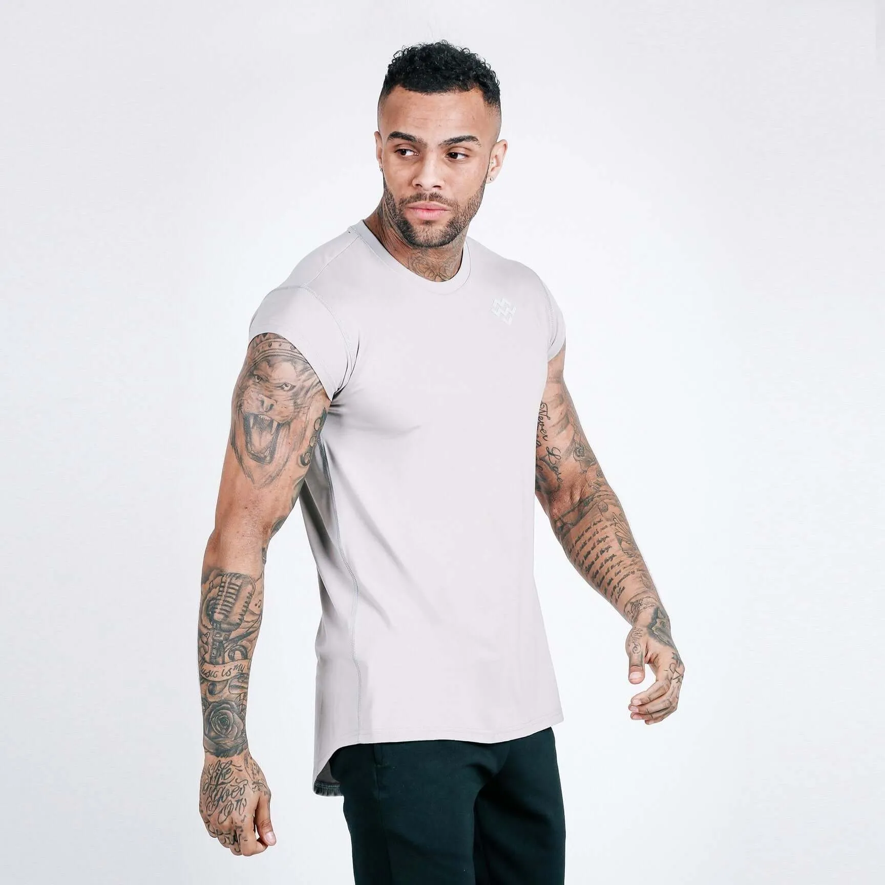 Flow Capped Sleeve T-Shirt (Stone)