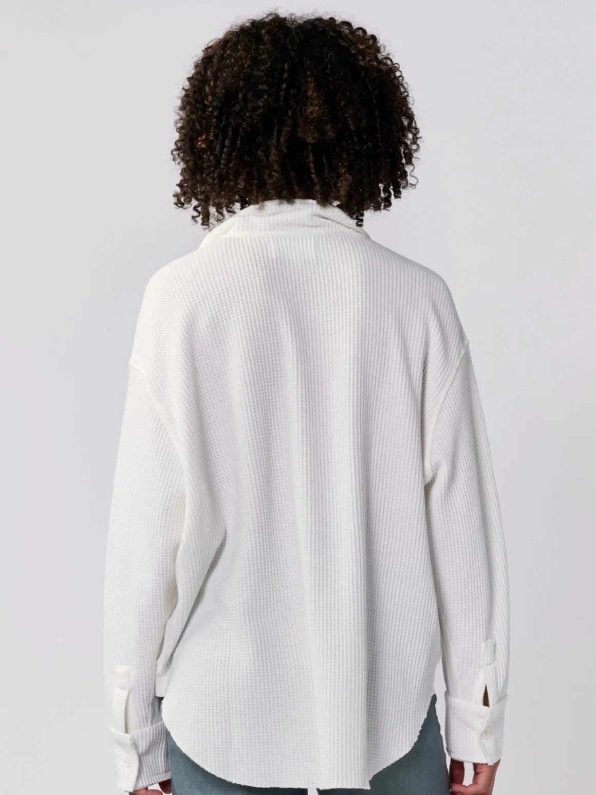 Foster Thermal Button Down in White