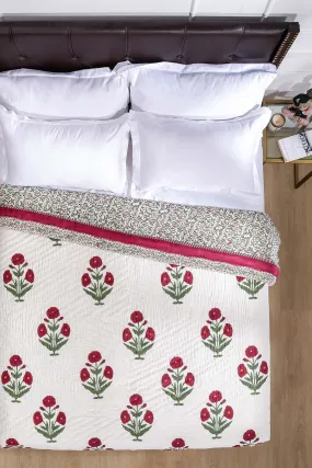 French Marigold Cotton Muslin Quilt
