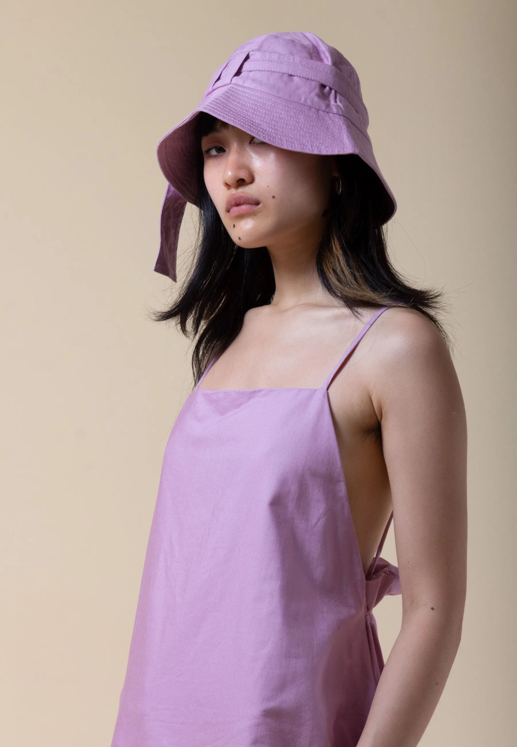 Garden Hat - lilac chambray