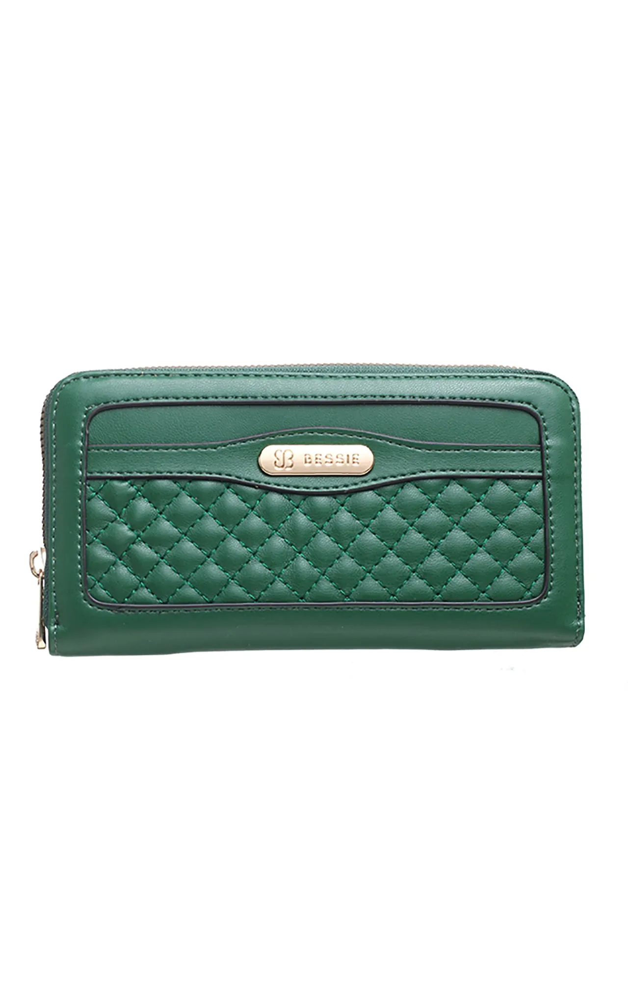 Green Quilted Purse - Bessie London