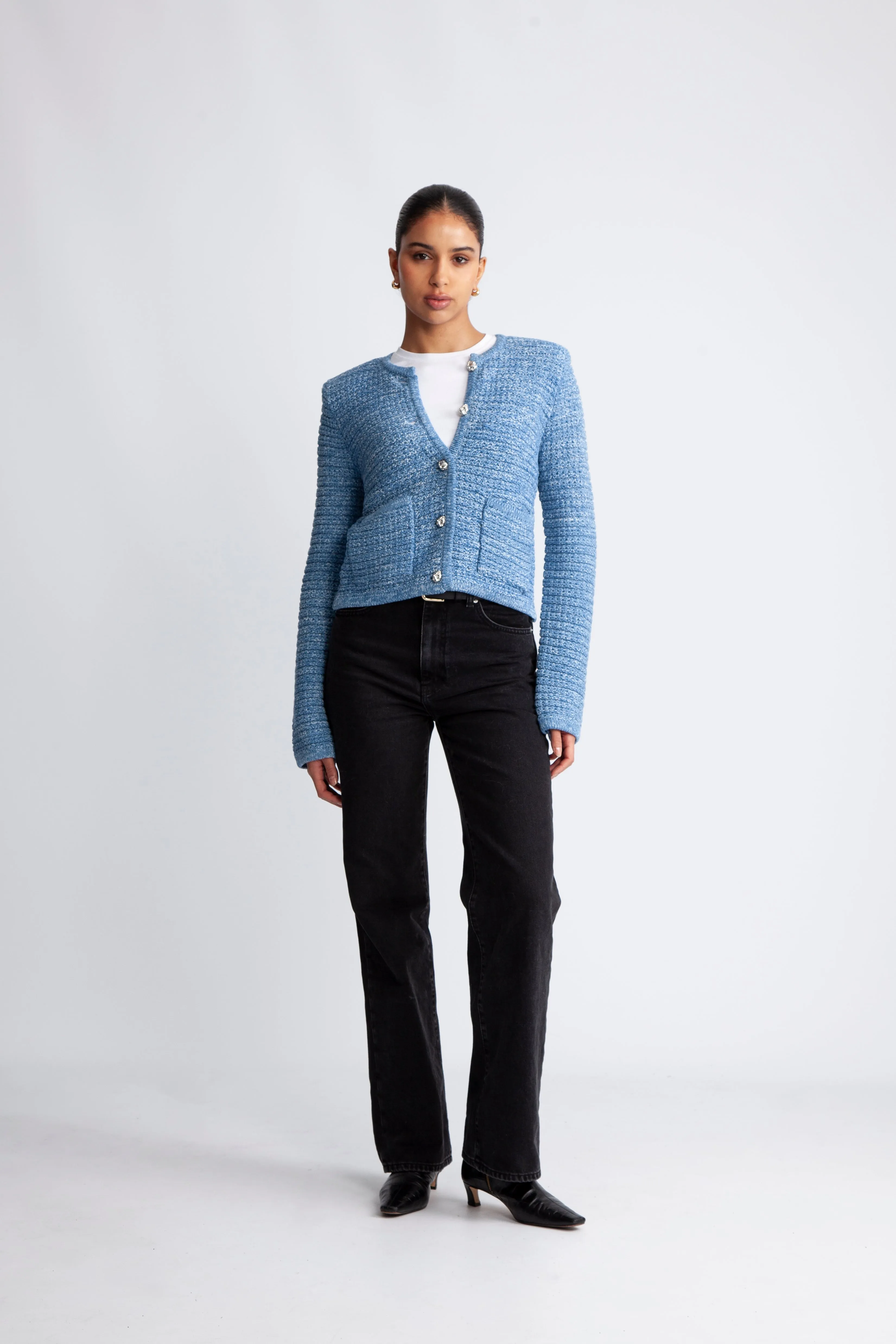 Grenada Knit Cardigan - Granada Sky
