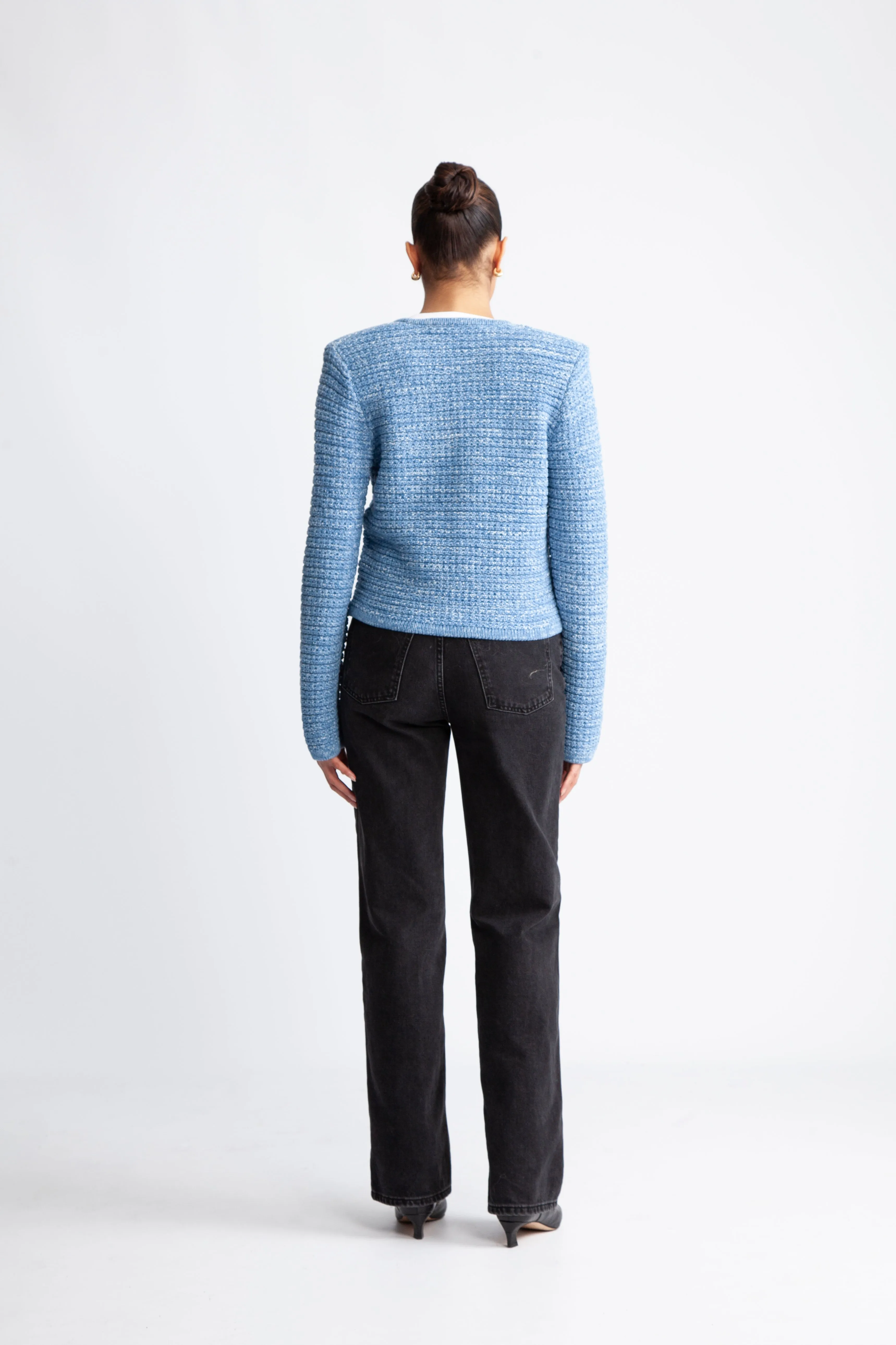 Grenada Knit Cardigan - Granada Sky