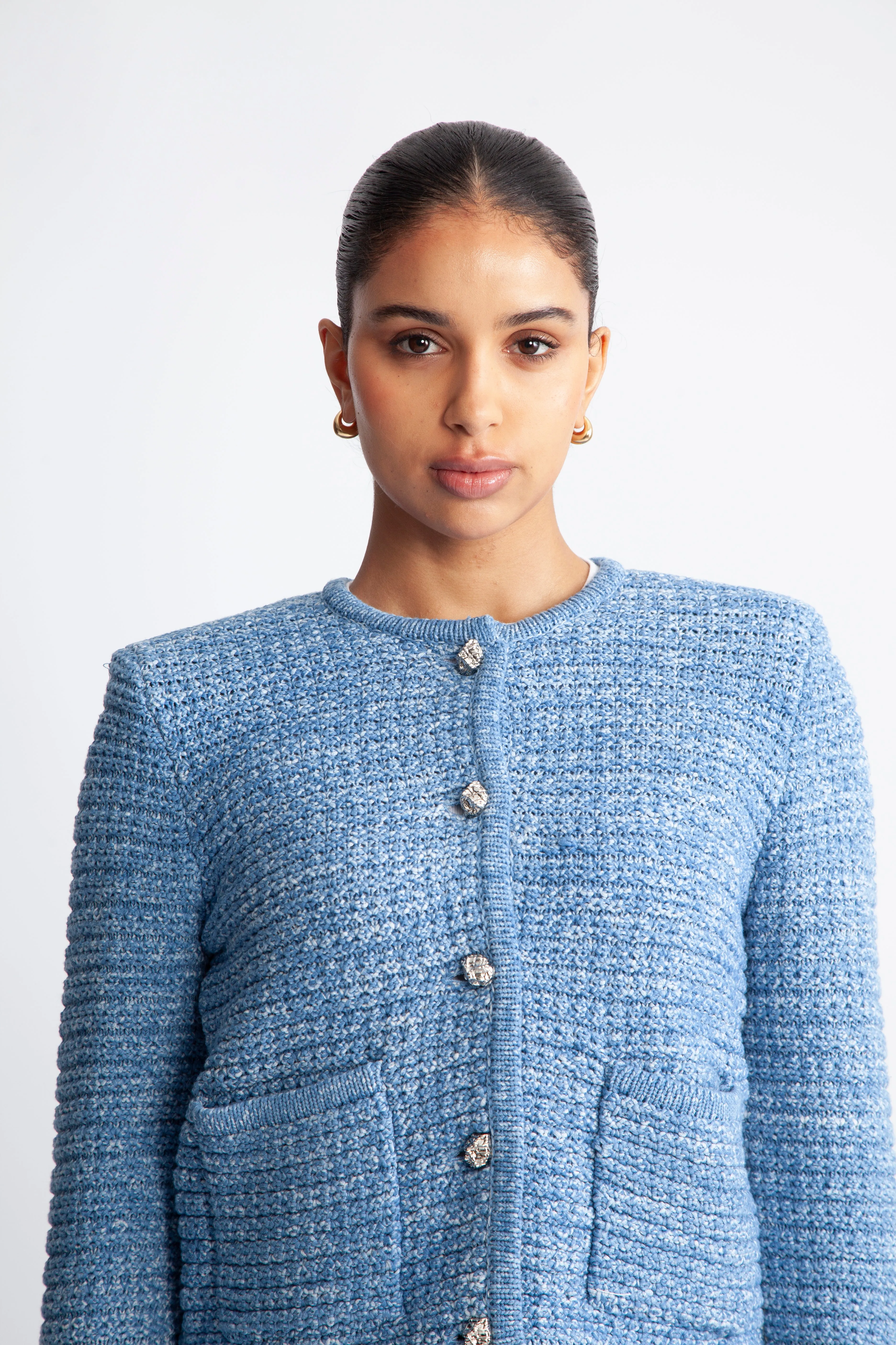 Grenada Knit Cardigan - Granada Sky