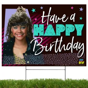 Happy Birthday Yard Sign, Saved By the Bell, Lisa Turtle