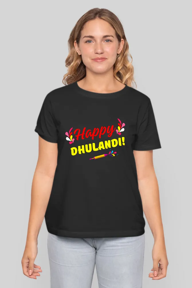 Happy Dhoolivandan T-shirt for women