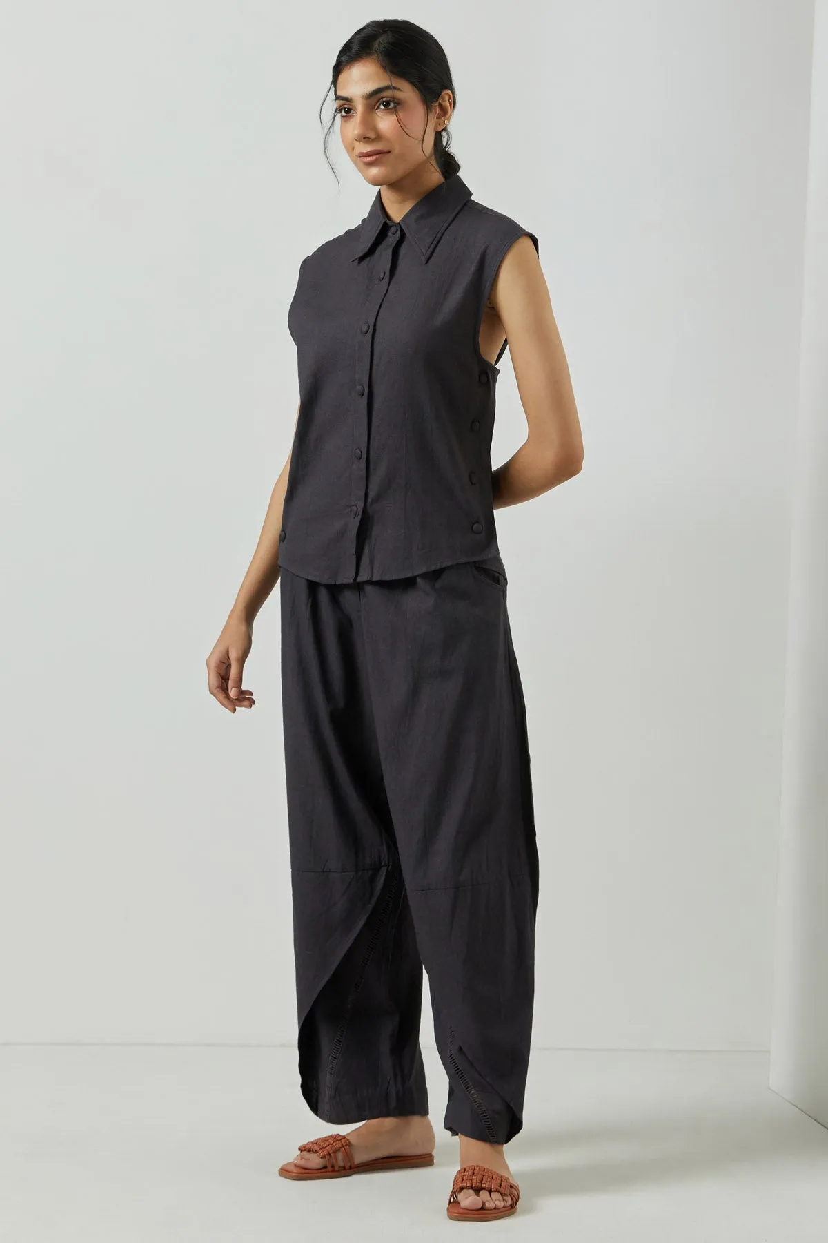 High Waist Layered Pants