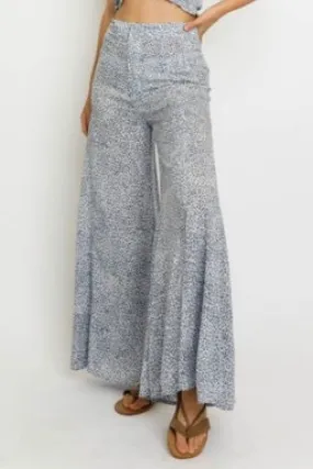 High Waist Leopard Gaucho Pant