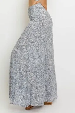 High Waist Leopard Gaucho Pant