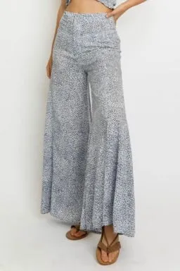 High Waist Leopard Gaucho Pant
