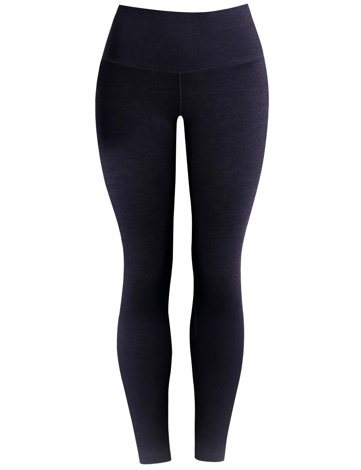 High Waist Tall Size Pants heatherdarknavy_Tall Size