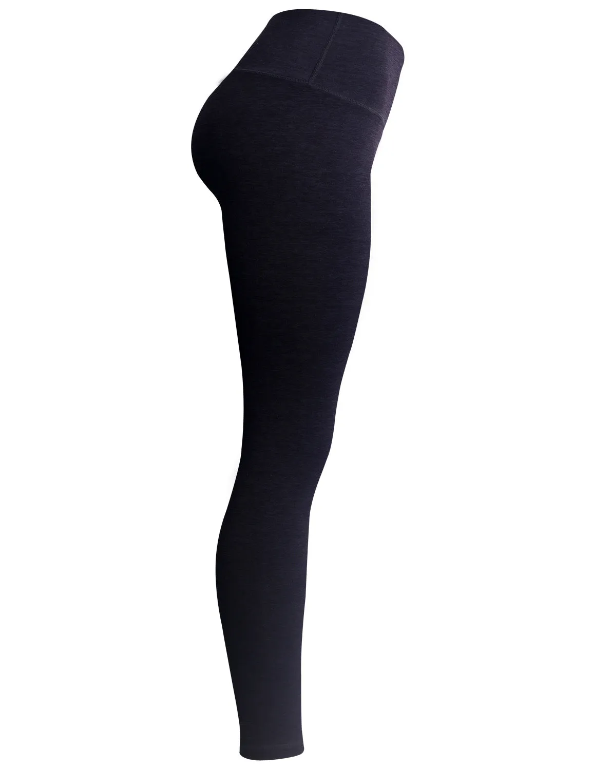 High Waist Tall Size Pants heatherdarknavy_Tall Size