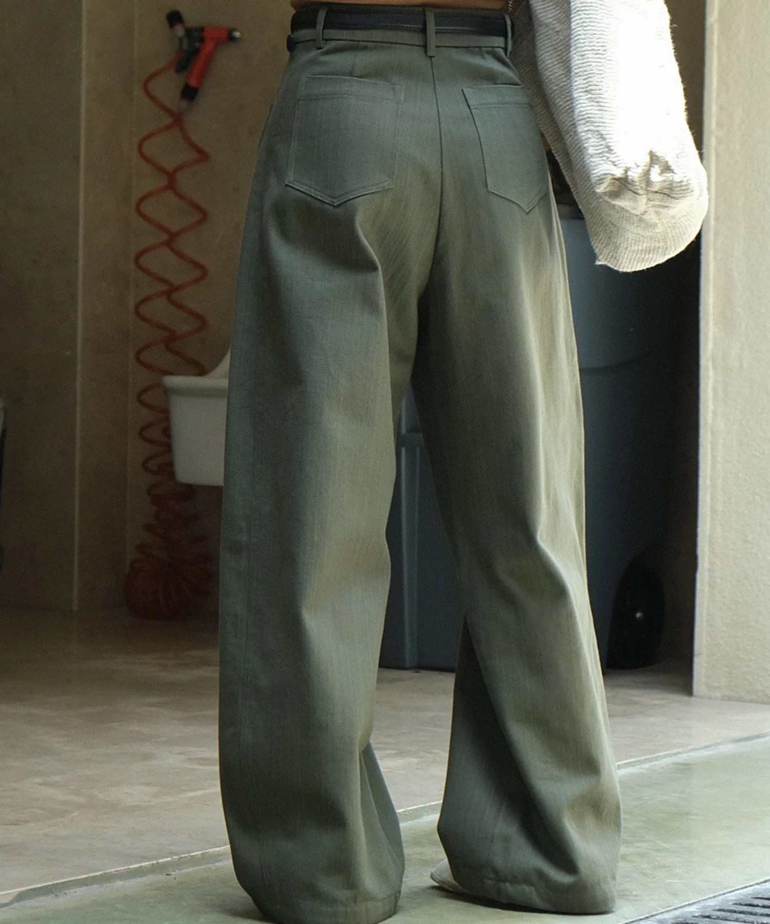 high waist wide leg pants