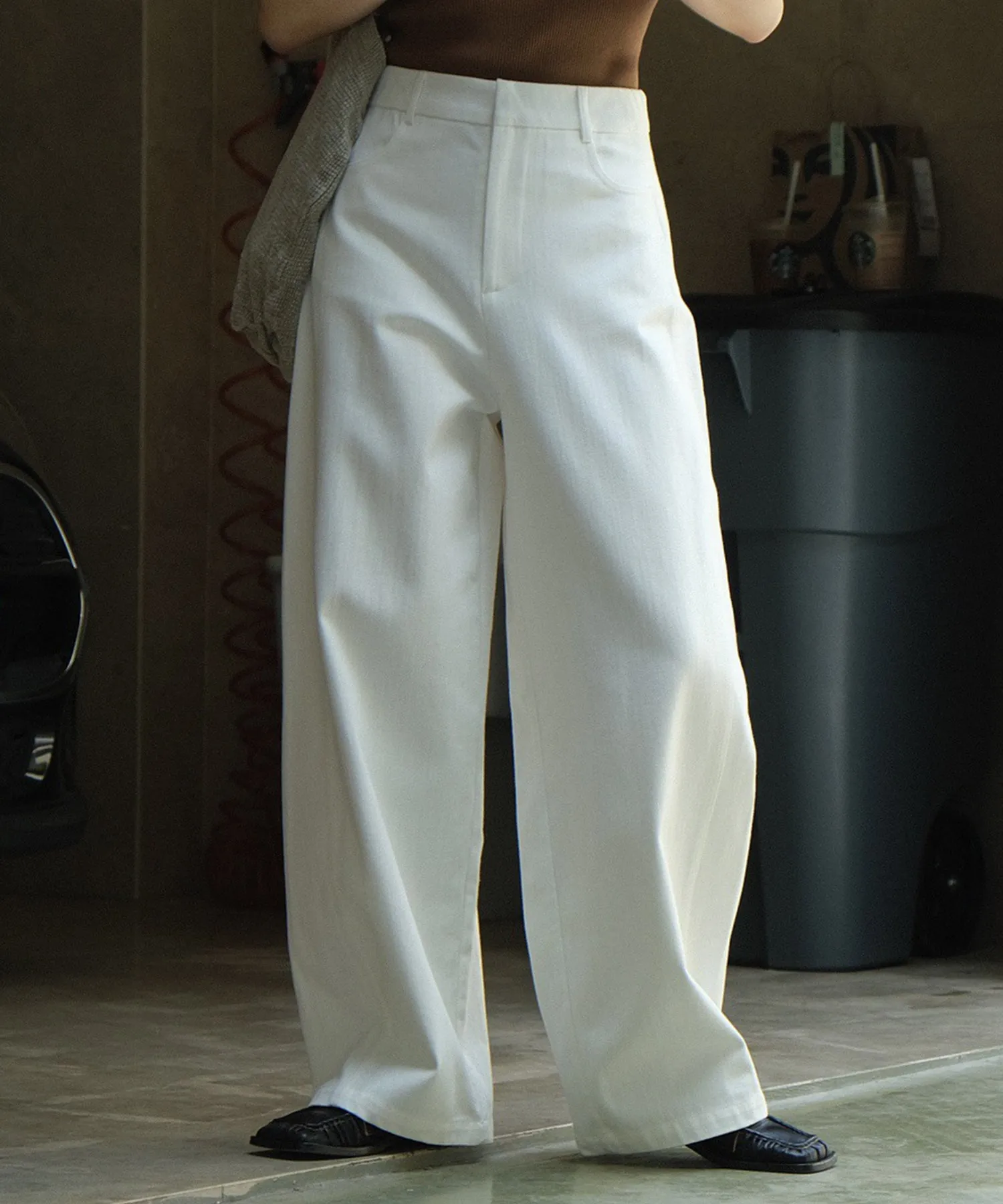 high waist wide leg pants