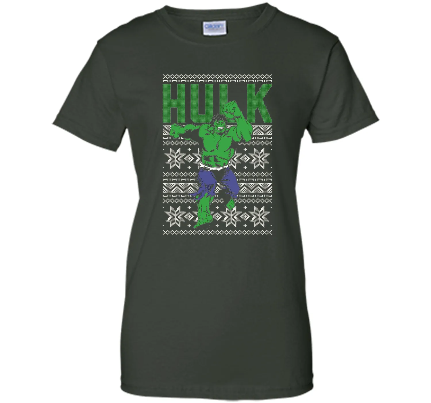Hulk Ugly Christmas Sweater Graphic T-Shirt