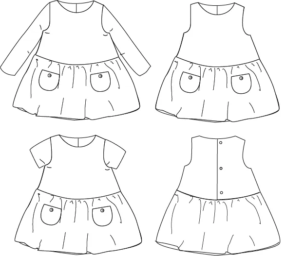 Ikatee Helsinki Kid's Dress Pattern