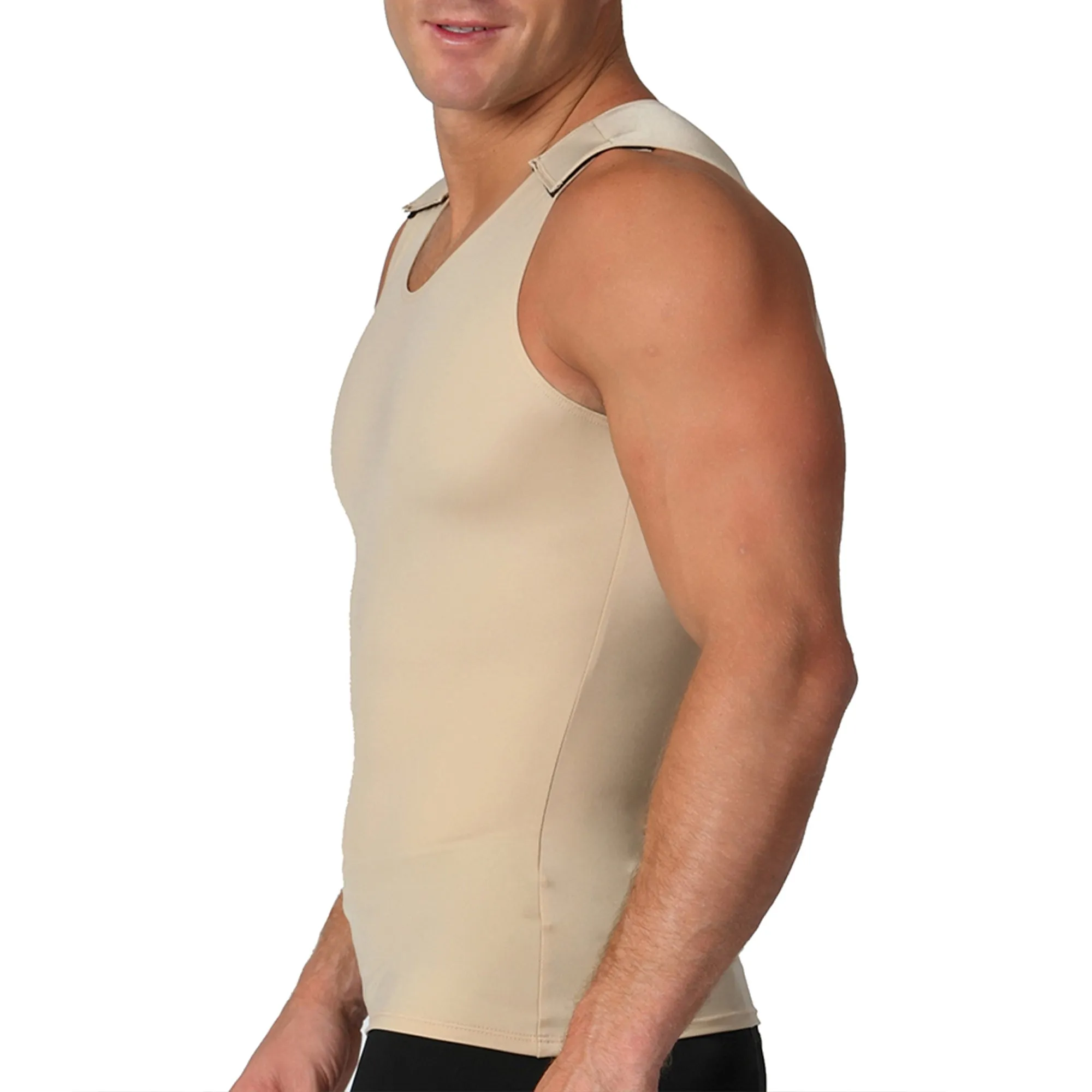 Insta Slim High Compression Muscle Tank Hook and Loop MS00V1 by InstantFigure - InstaSlim - InstantRecoveryMD