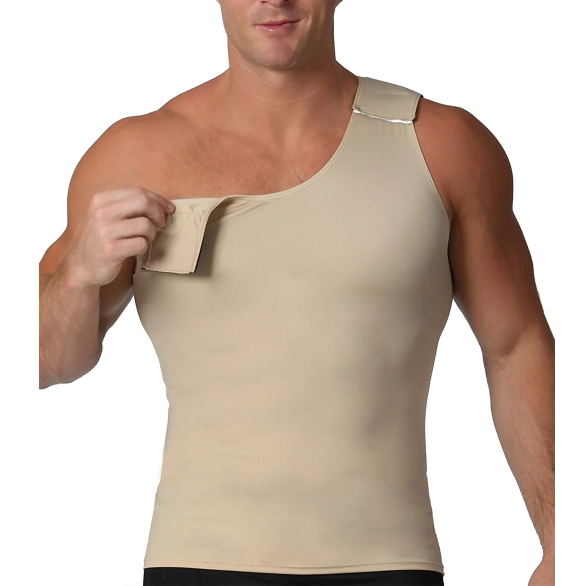 Insta Slim High Compression Muscle Tank Hook and Loop MS00V1 by InstantFigure - InstaSlim - InstantRecoveryMD