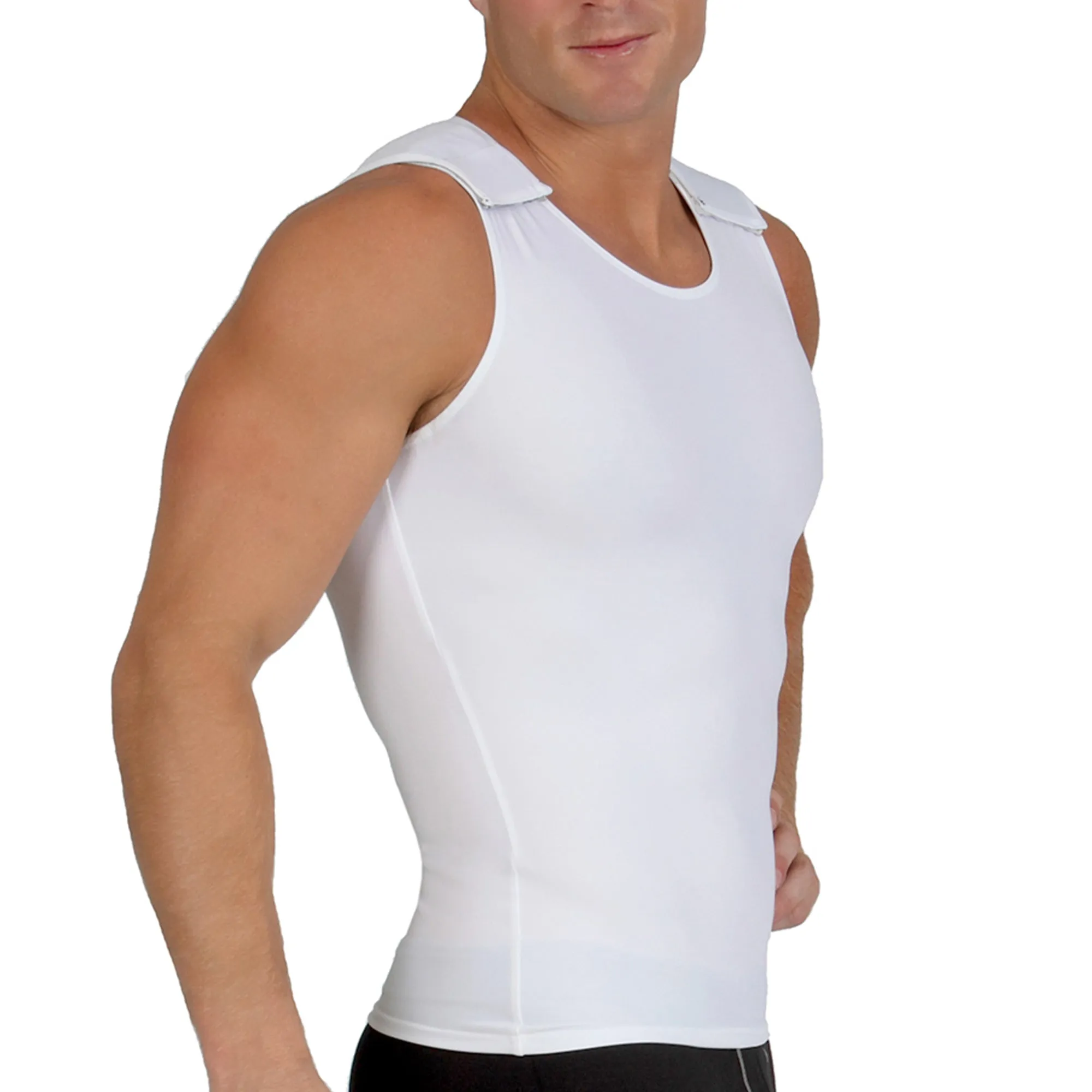Insta Slim High Compression Muscle Tank Hook and Loop MS00V1 by InstantFigure - InstaSlim - InstantRecoveryMD