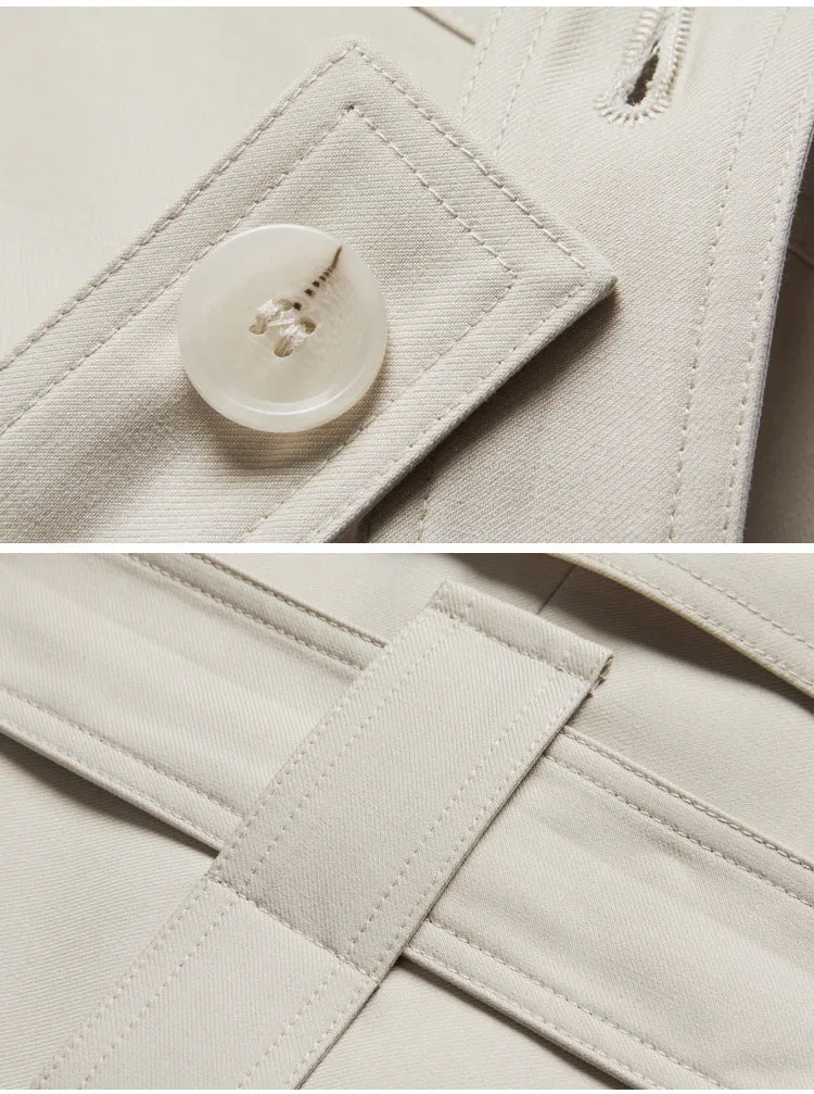 Ivyshape | Beige Trench Coat