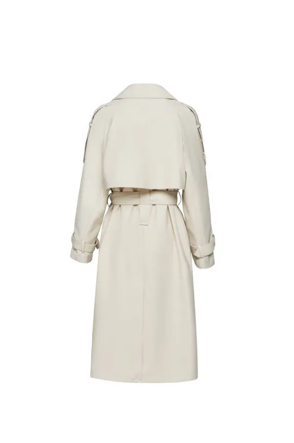 Ivyshape | Beige Trench Coat
