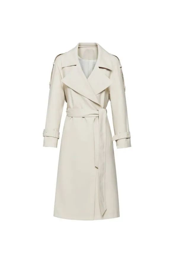 Ivyshape | Beige Trench Coat