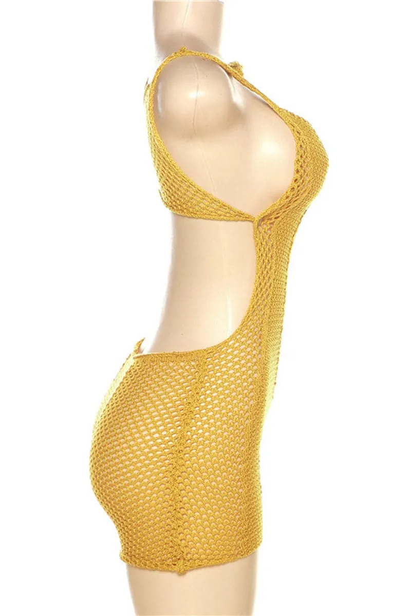 JC168 Crochet Sleeveless Rompers