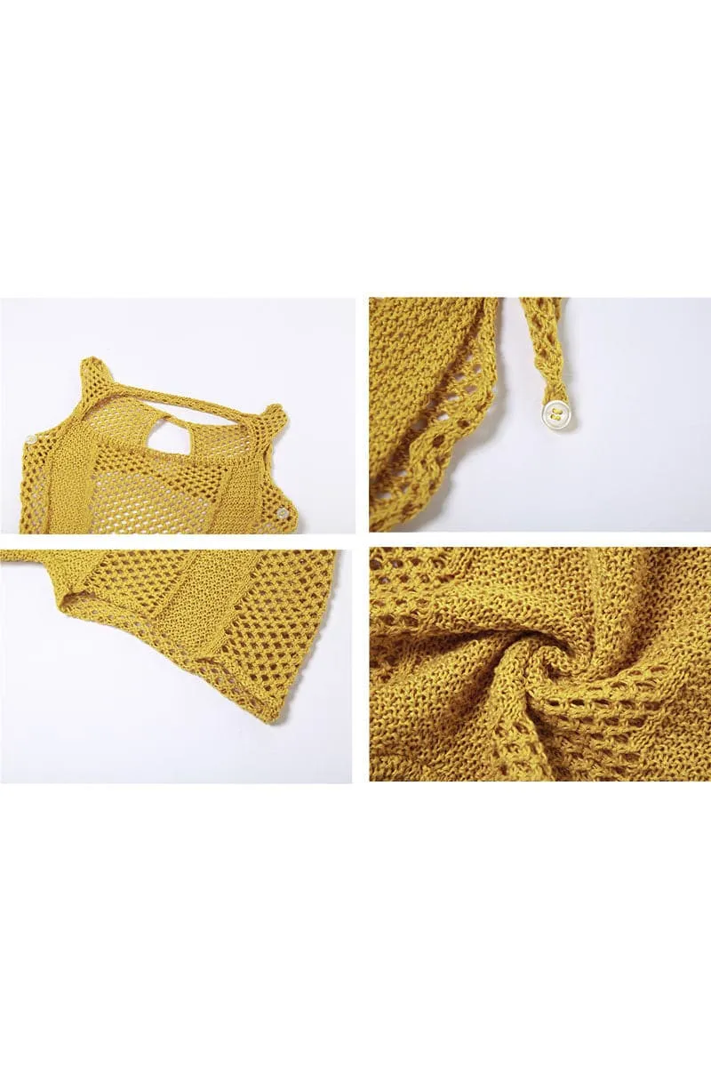 JC168 Crochet Sleeveless Rompers