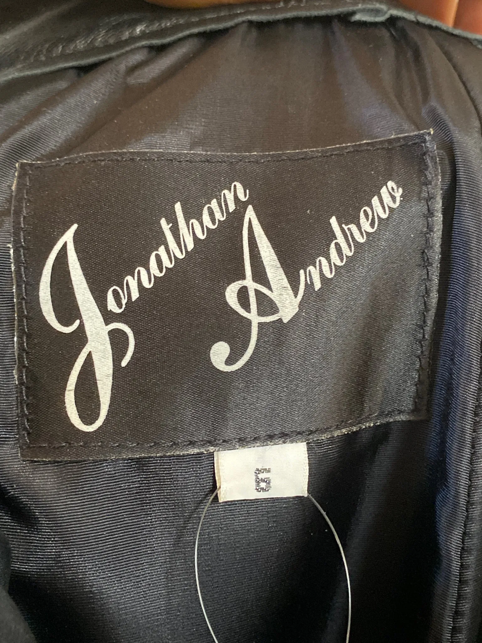 Jonathan Andrew Black Leather Size 6 High Waist Pants Vintage