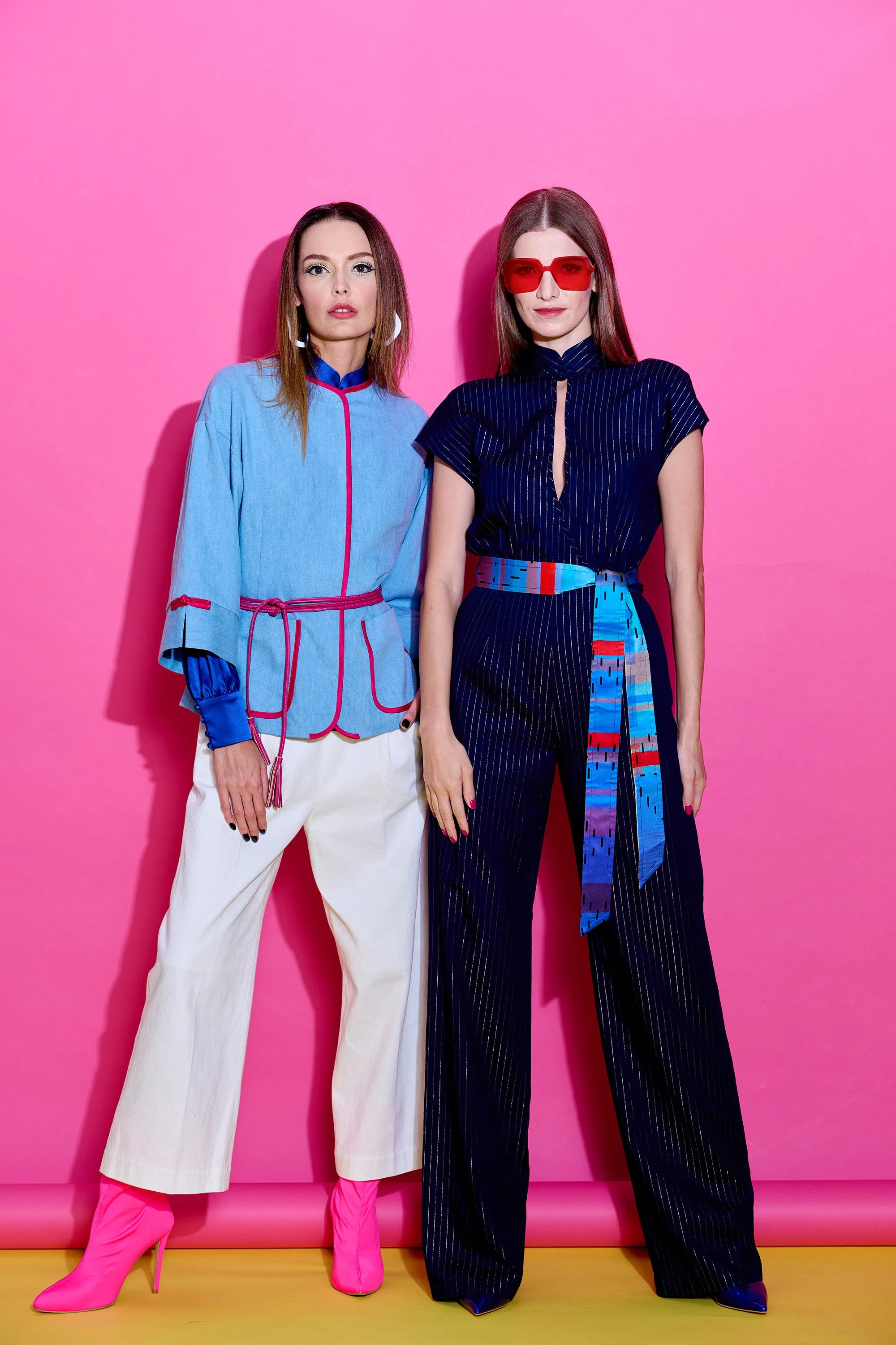 【JUMPSUIT】Indigo Jumpsuit (紅白藍)