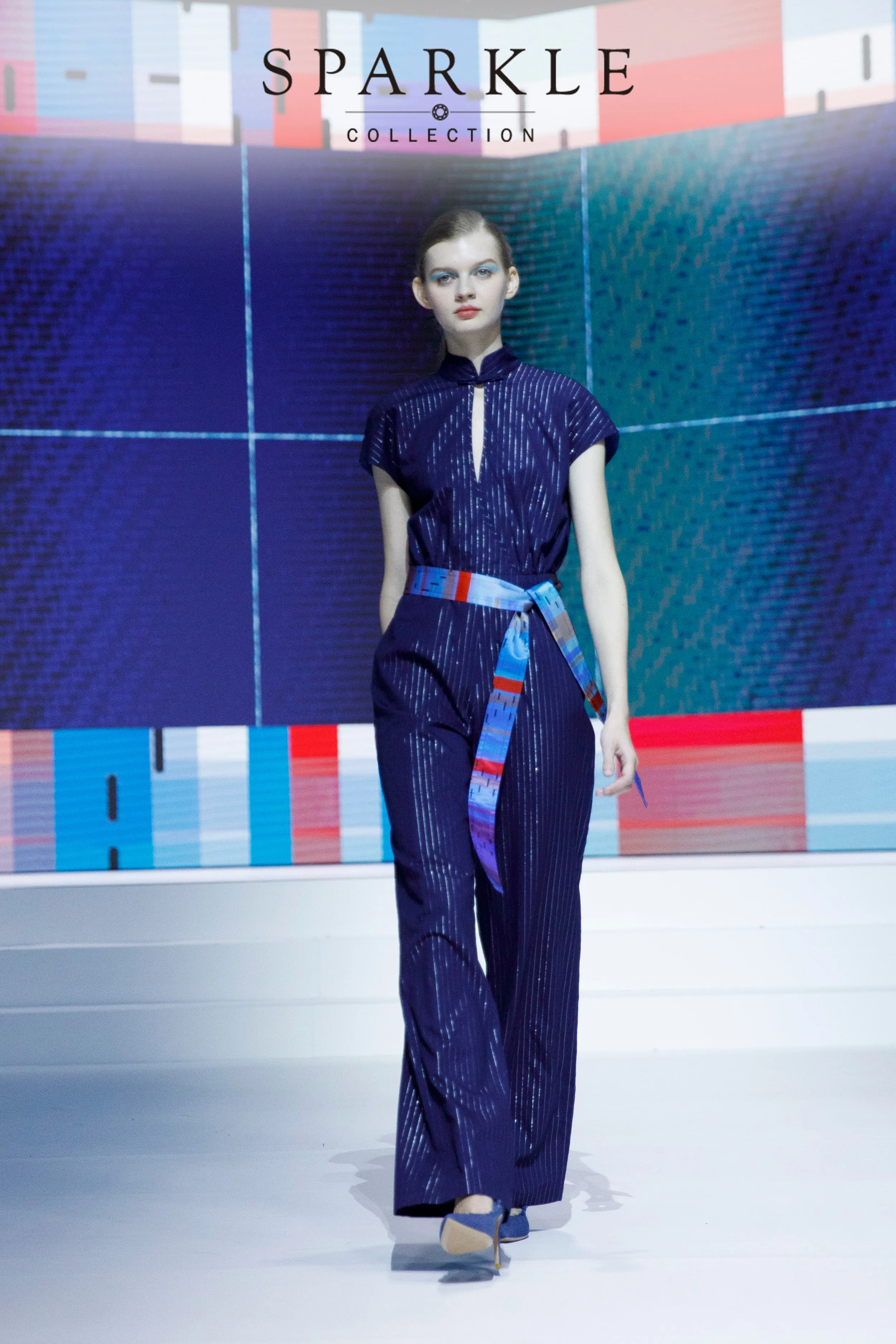 【JUMPSUIT】Indigo Jumpsuit (紅白藍)