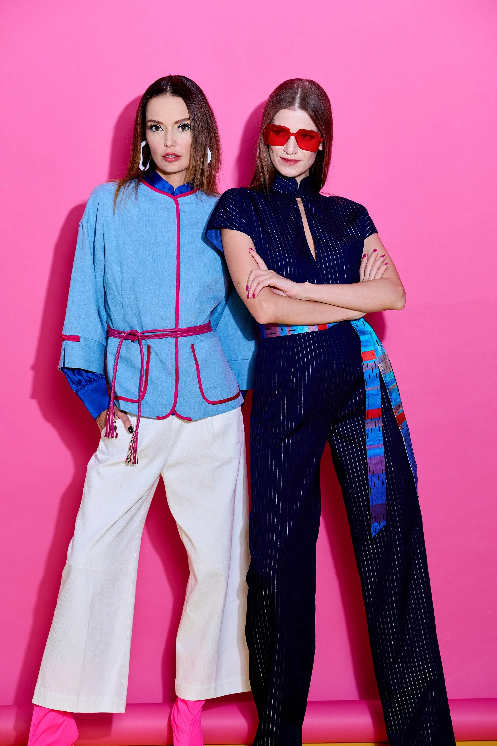 【JUMPSUIT】Indigo Jumpsuit (紅白藍)
