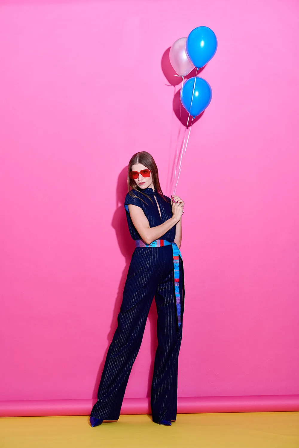 【JUMPSUIT】Indigo Jumpsuit (紅白藍)