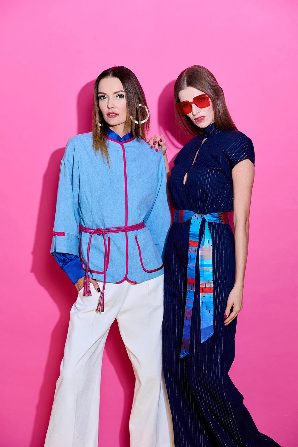 【JUMPSUIT】Indigo Jumpsuit (紅白藍)