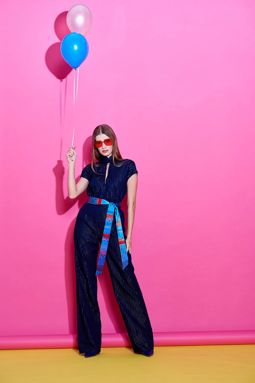 【JUMPSUIT】Indigo Jumpsuit (紅白藍)