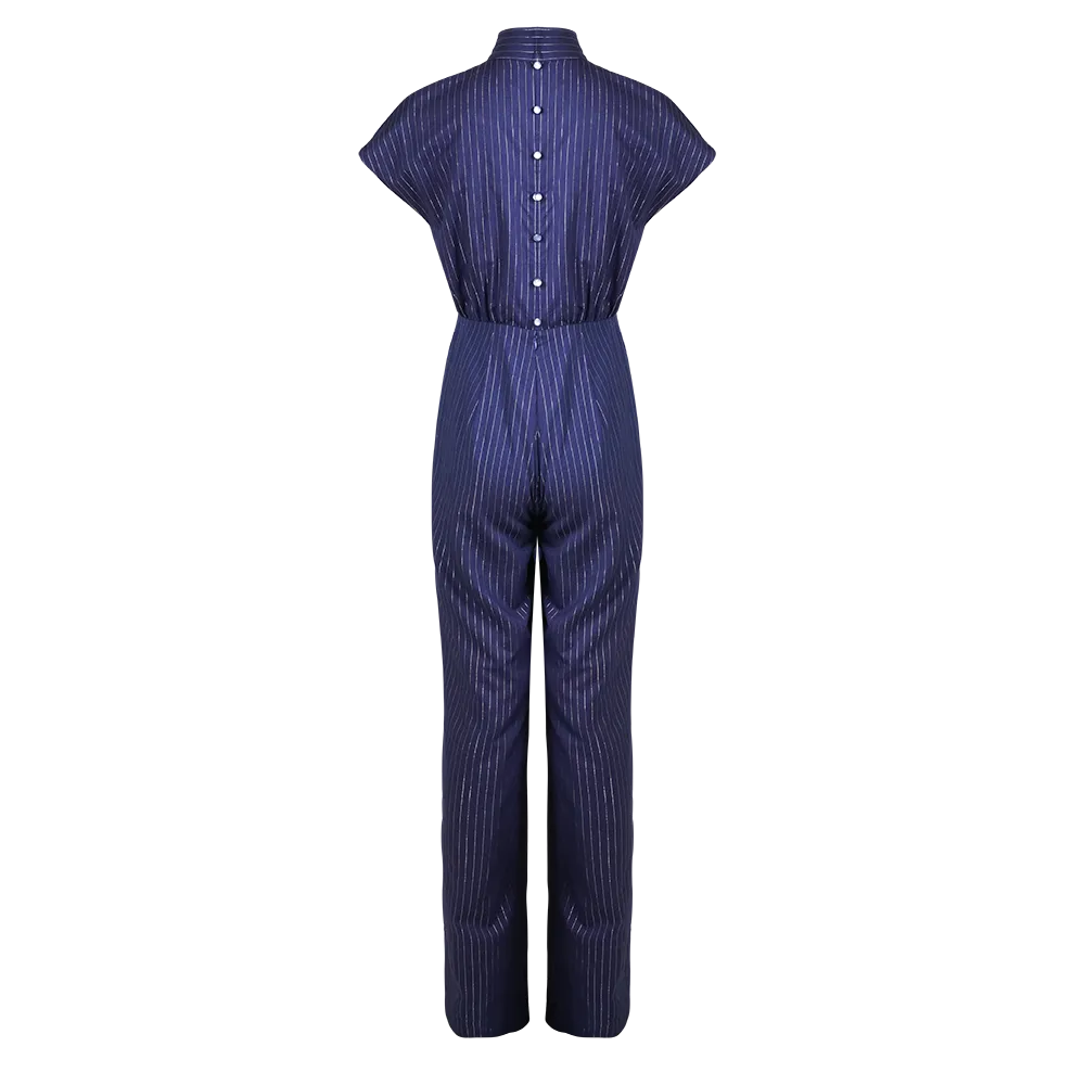 【JUMPSUIT】Indigo Jumpsuit (紅白藍)