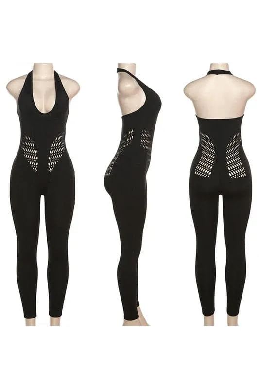 JZ128 Halter Sleeveless Jumpsuits