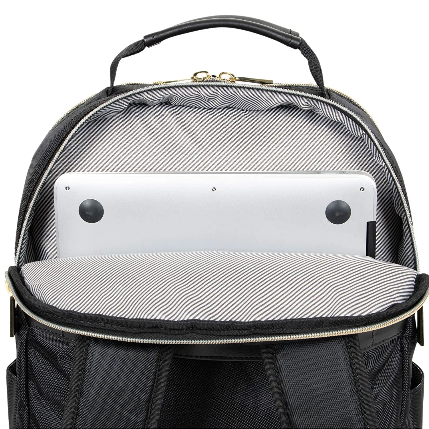 Kenneth Cole Reaction | Quilted 15-Inch Laptop & Tablet Fashion Travel Backpack | Black