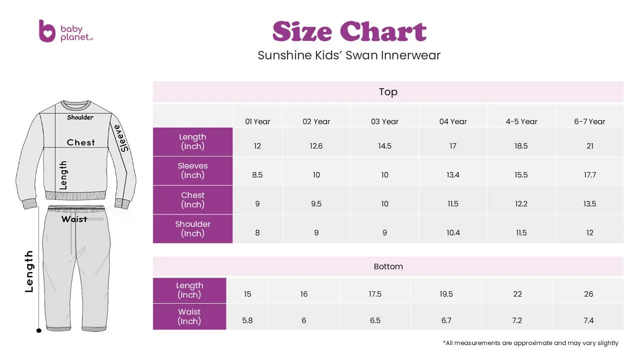 Kids Rib Innerwear Black Sw - Sunshine